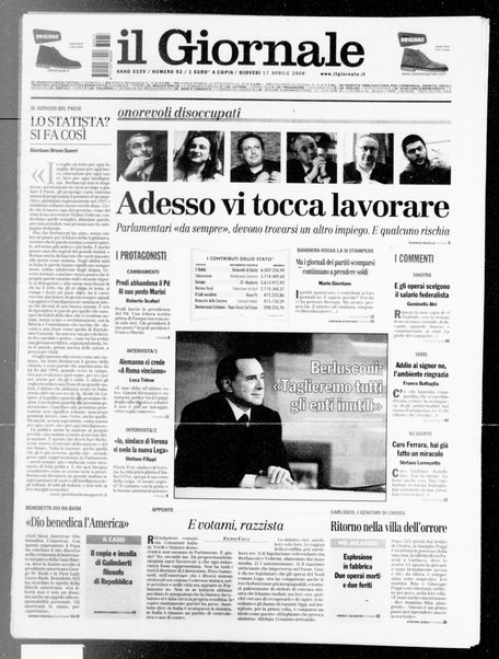 Il giornale : quotidiano del mattino